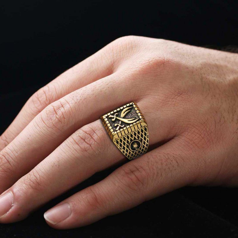 Custom Design Zulfikar Sword Ring