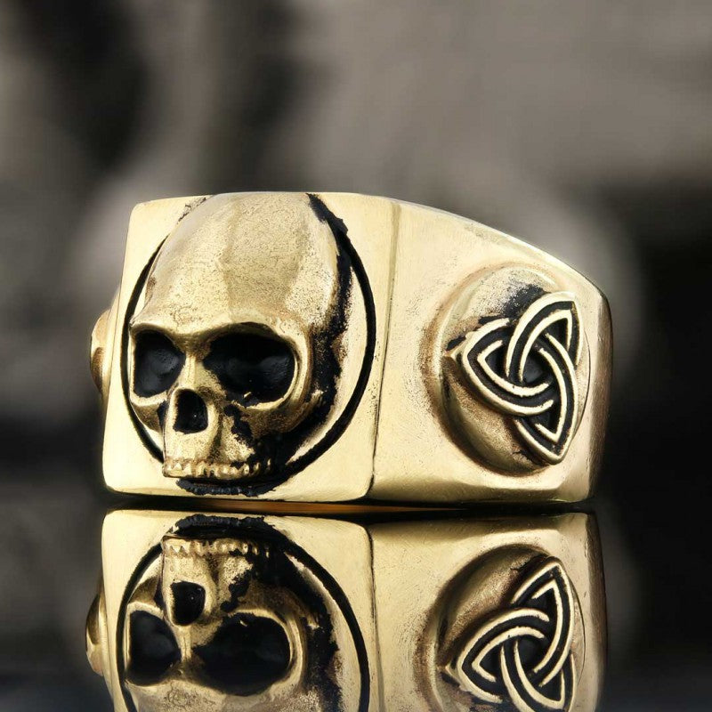 Skull Embossed Ring