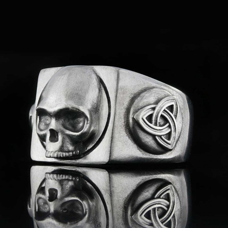 Skull Embossed Ring