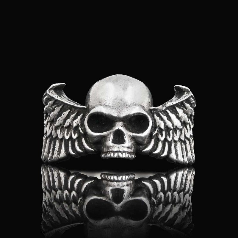 Winged Skull Ring